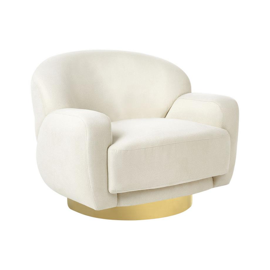 Beliani Fauteuil en Tissu Glamour LEJRE  