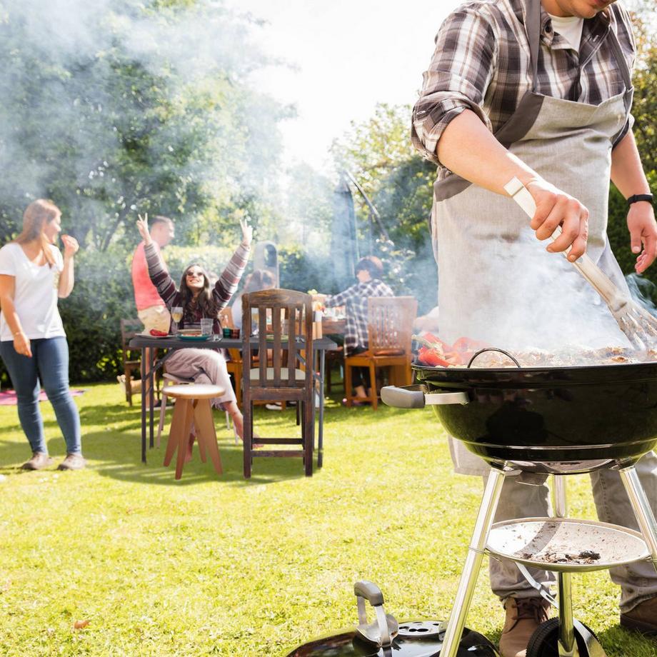 Northix Quadratischer Gartentisch in Holzoptik  
