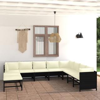 VidaXL set divani da giardino Polirattan  