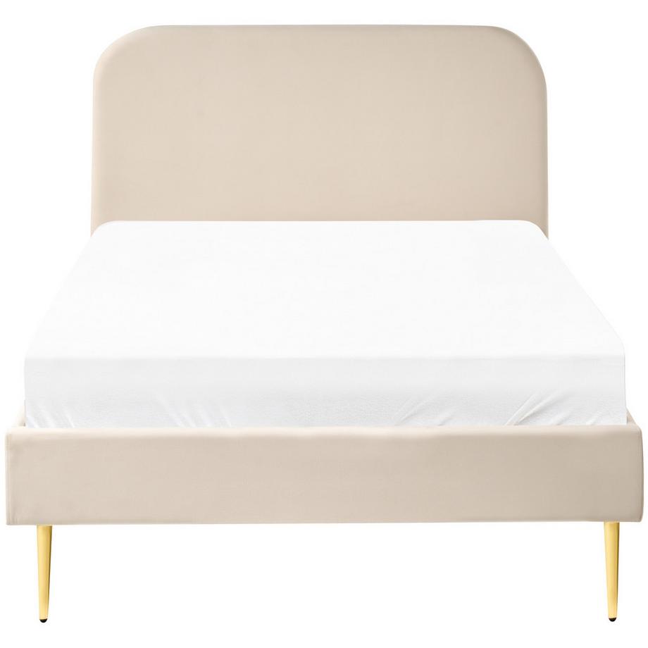 Beliani Letto en Velluto Scandinavo FLAYAT  