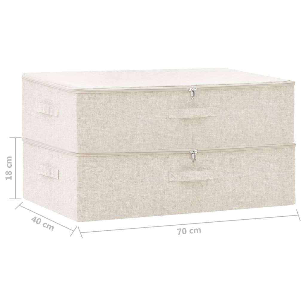 VidaXL Boîte de rangement tissu  