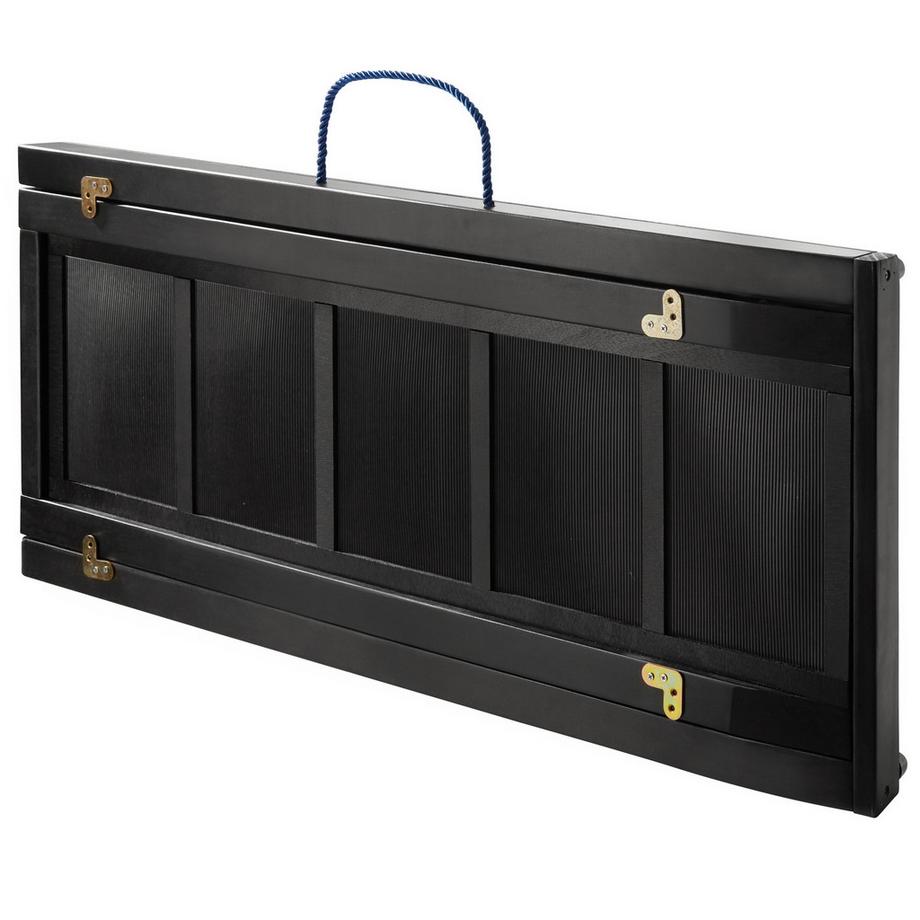 Tectake  Teleskop Hunderampe aus Holz 