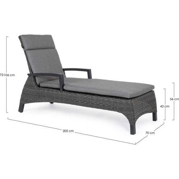 mutoni Bain de soleil Britton, anthracite  