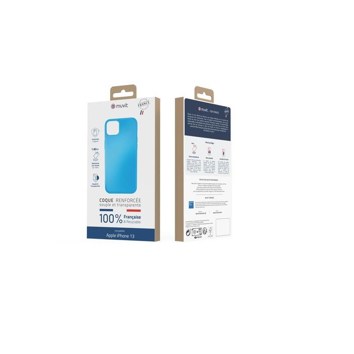 Muvit For France  Coque de protection pour iPhone 13 Muvit For Change Bleu 