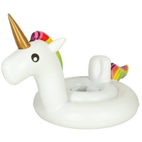 Pricenet  Ruota gonfiabile per unicorno per bambini con sedile 70 cm 