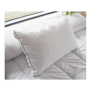 Vente-unique Guanciale sensazione piuma 50 x 70 cm in Percalle di cotone 91 fili/cm² 700 g Bianco - AUXENCE  