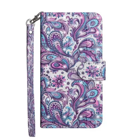 Cover-Discount  Galaxy A20e - Étui en cuir Paisley effet paillettes 