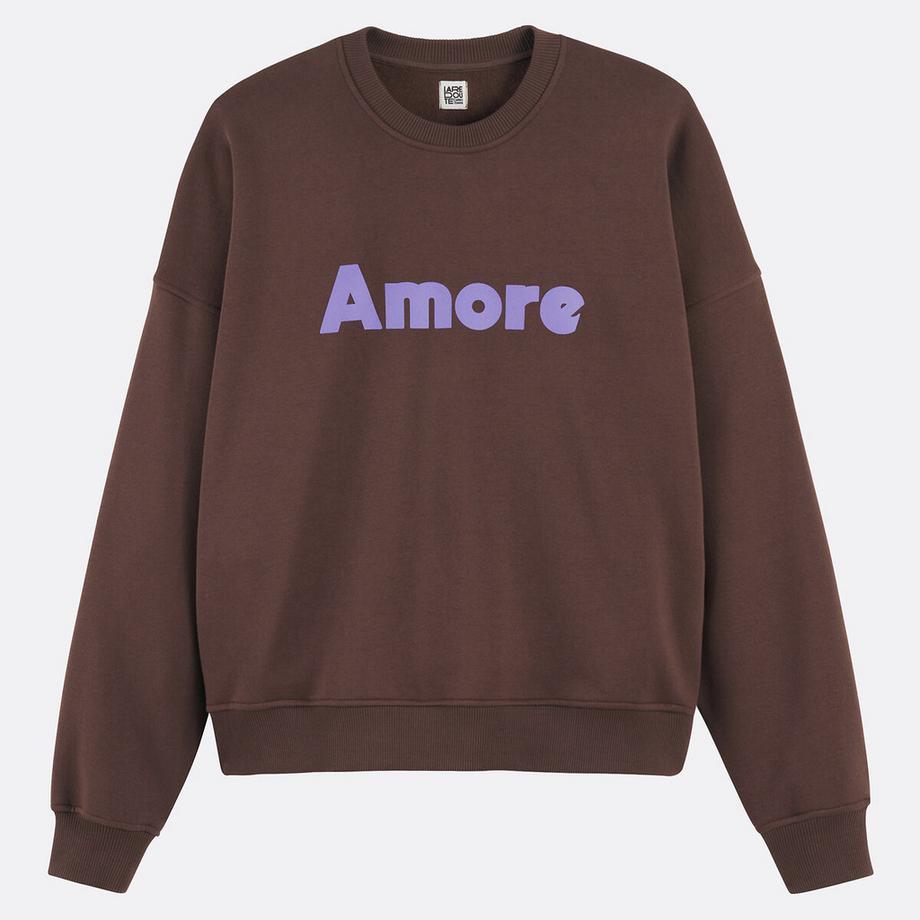 La Redoute Collections Sweatshirt avec motif lettrage col rond  