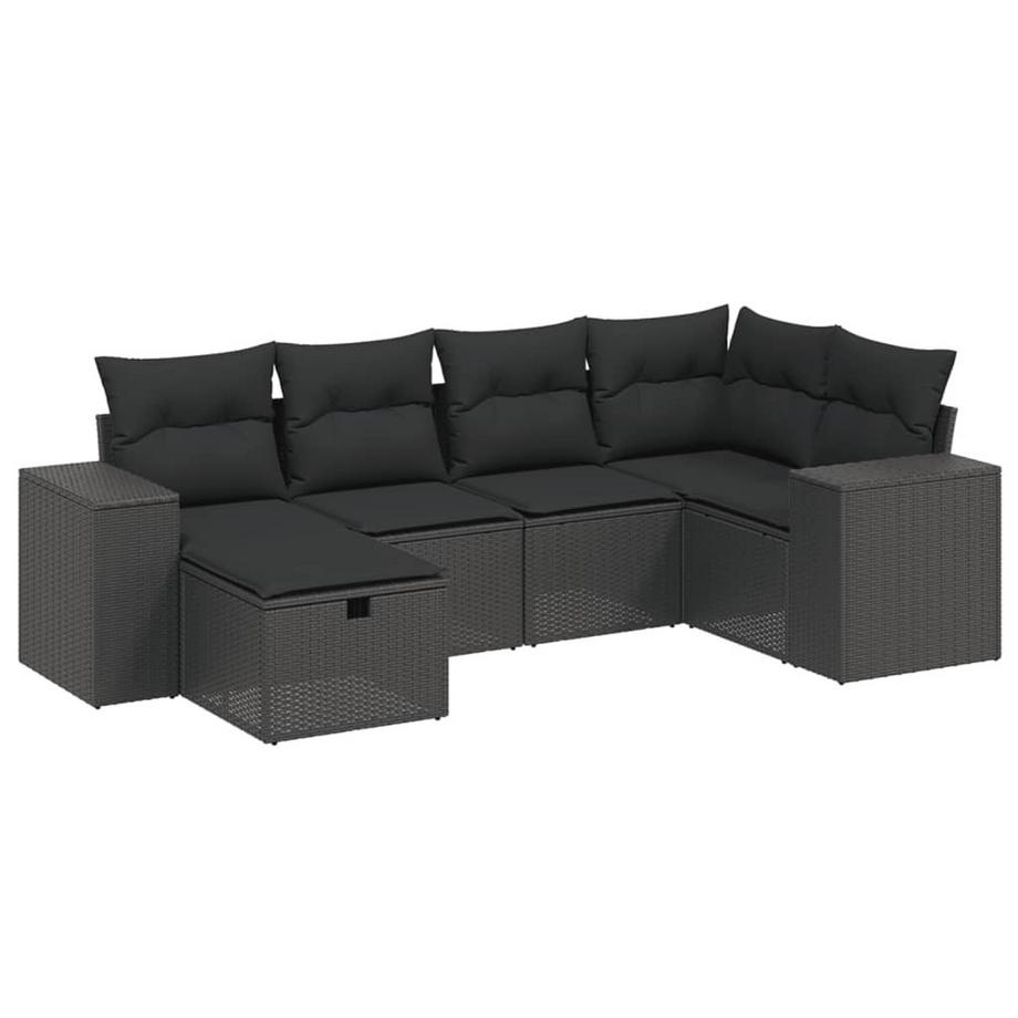 set divano da giardino Polirattan