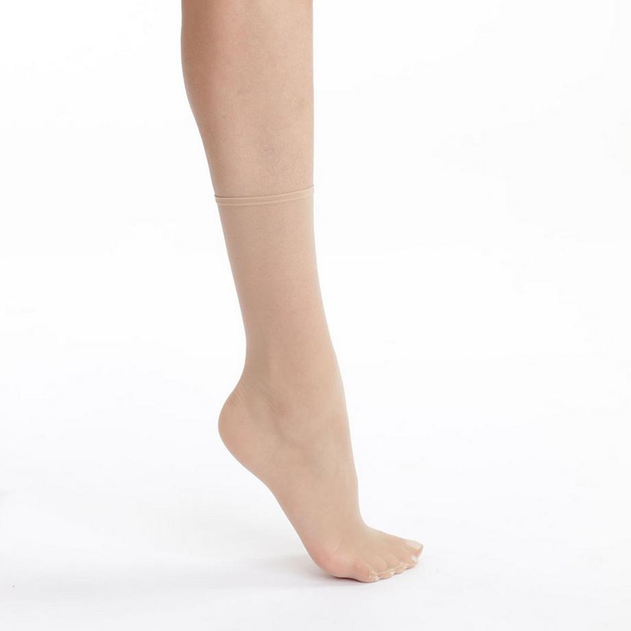 DIM Sublim Voile Nude Sable Calzini alla Caviglia Confezione da 2  
