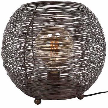 Tischleuchte Web L Schwarz Nickel D35