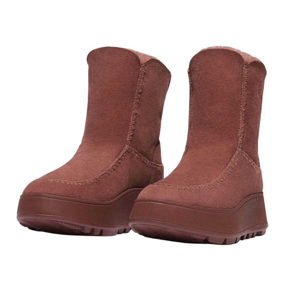 fit flop Bottes d'hiver Fmode en daim avec talon plat  