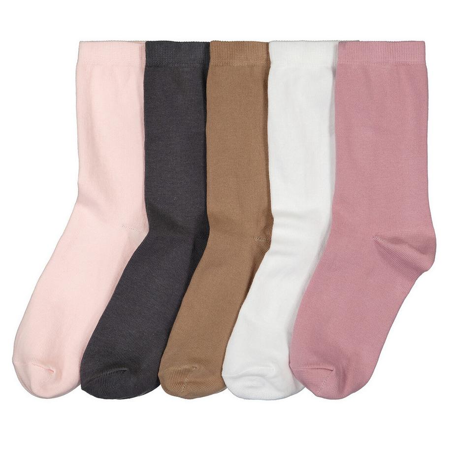 Lot de 5 mi-chaussettes unies