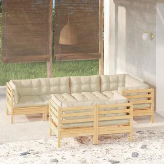 VidaXL Salon de jardin bois  