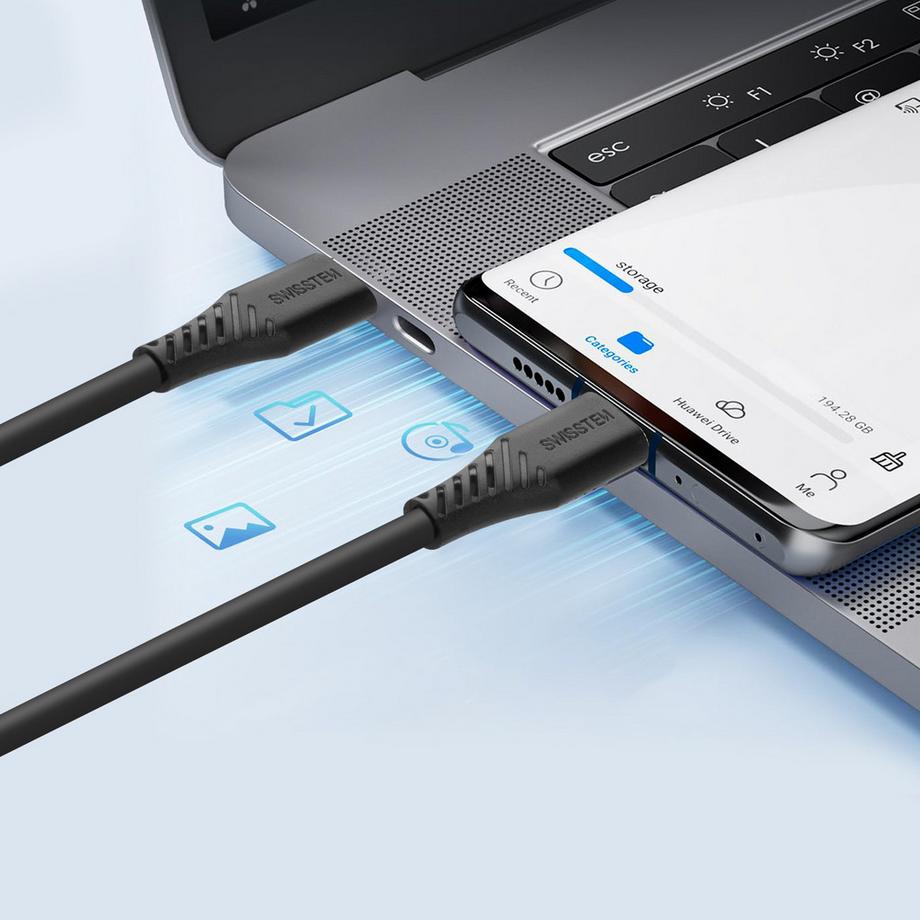 SWISSTEN  Câble USB C vers iPhone Souple Swissten 