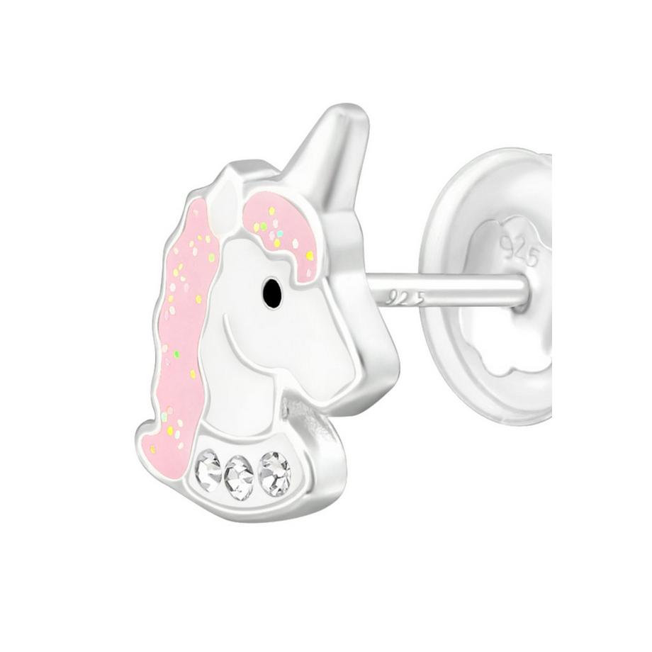 Maxte  Puces d'eilles Licne Premium  en  Sterling avec    et Émail ( Résine   ) 