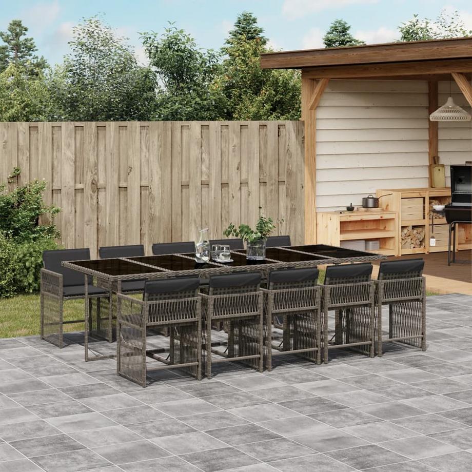 VidaXL set da pranzo da giardino Polirattan  