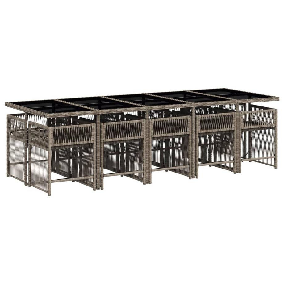 VidaXL set da pranzo da giardino Polirattan  