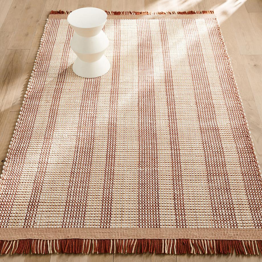 Tapis tissé main en laine