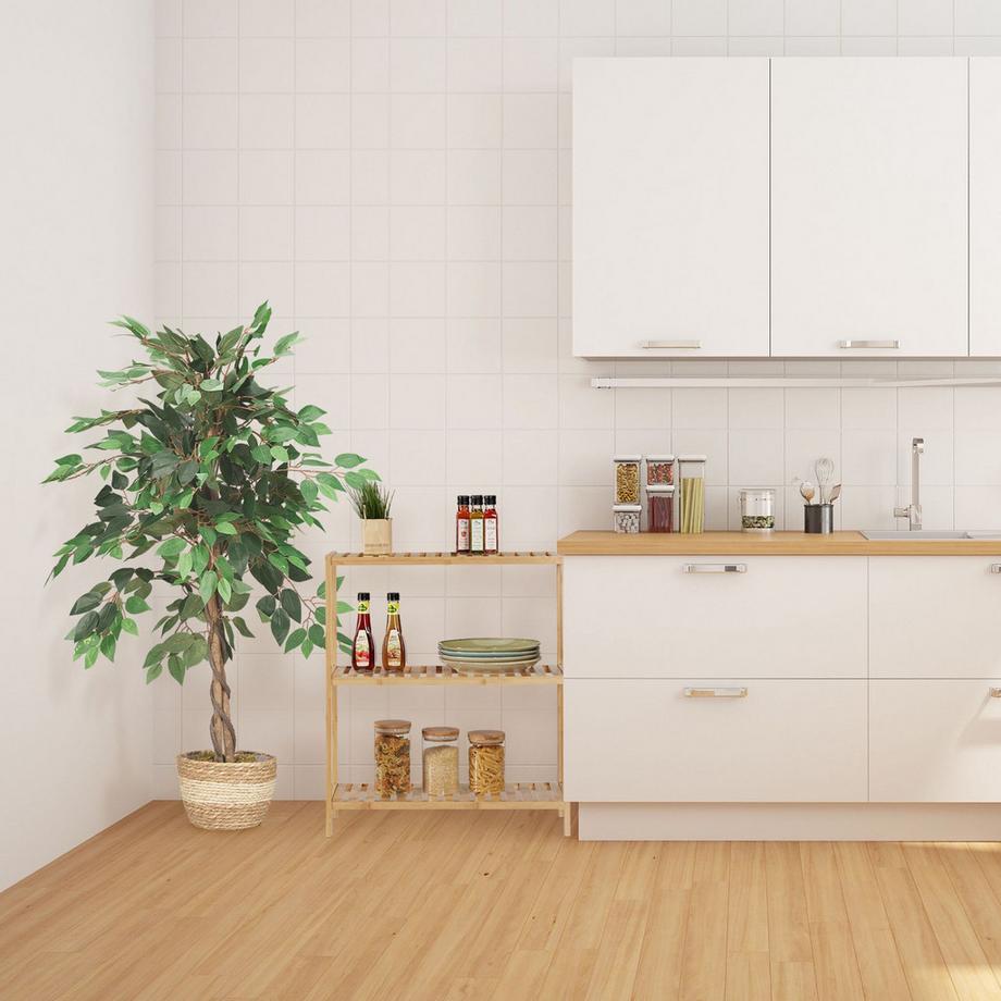 Northio  Grande étagère de salle de bain avec 3 étagères 