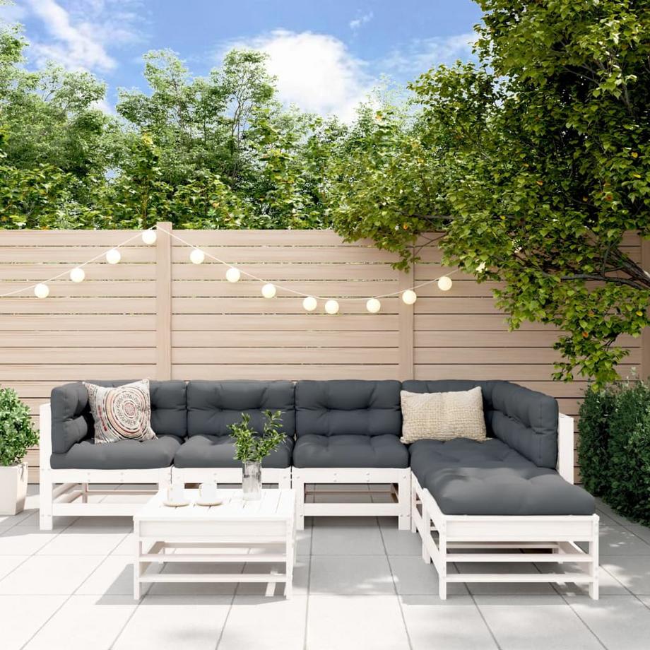 VidaXL Ensemble de salon de jardin bois de pin  