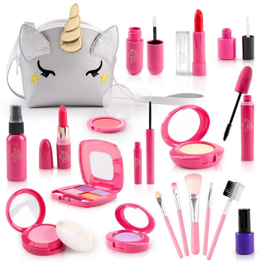 Activity-board  Set de maquillage pour enfants - mallette de jouets avec faux maquillage 