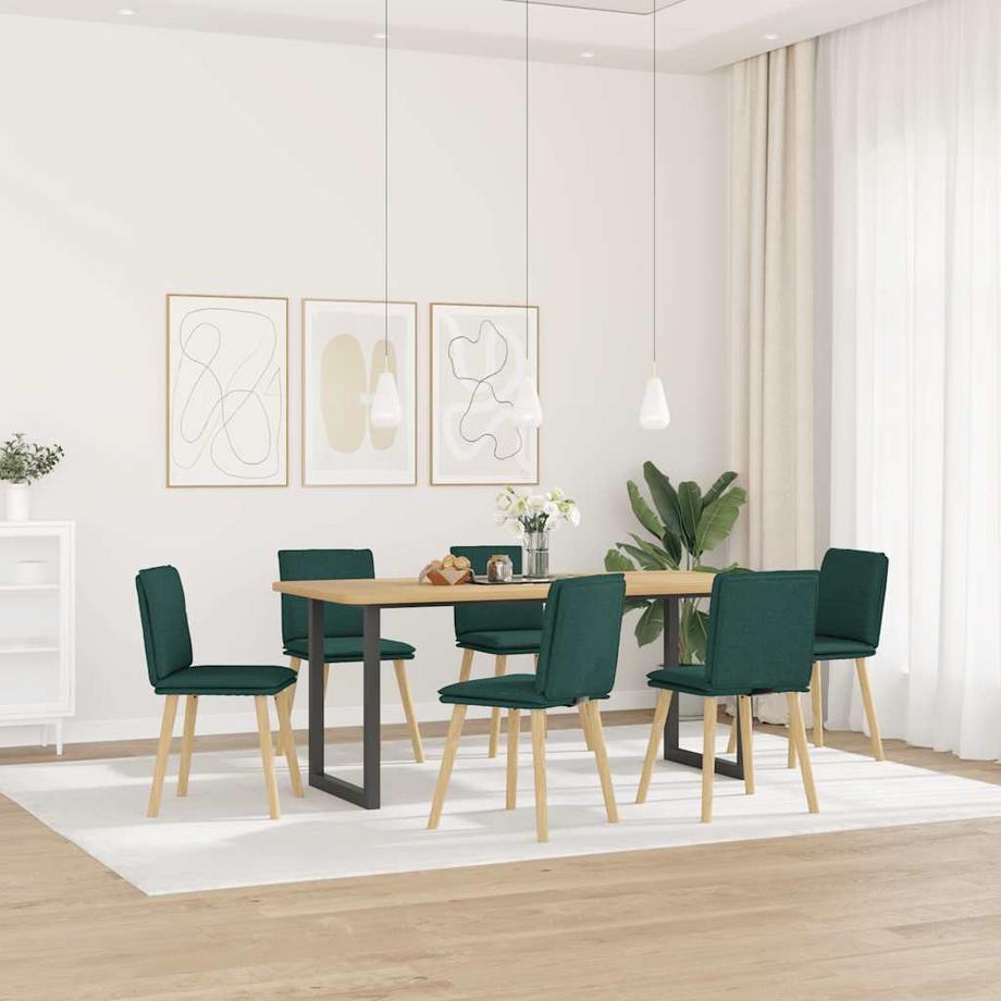 VidaXL sedia da pranzo Tessuto  