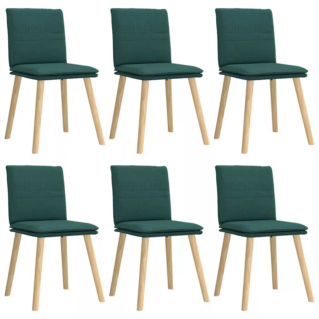 VidaXL - Chaise de salle à manger tissu, One Size, Vert