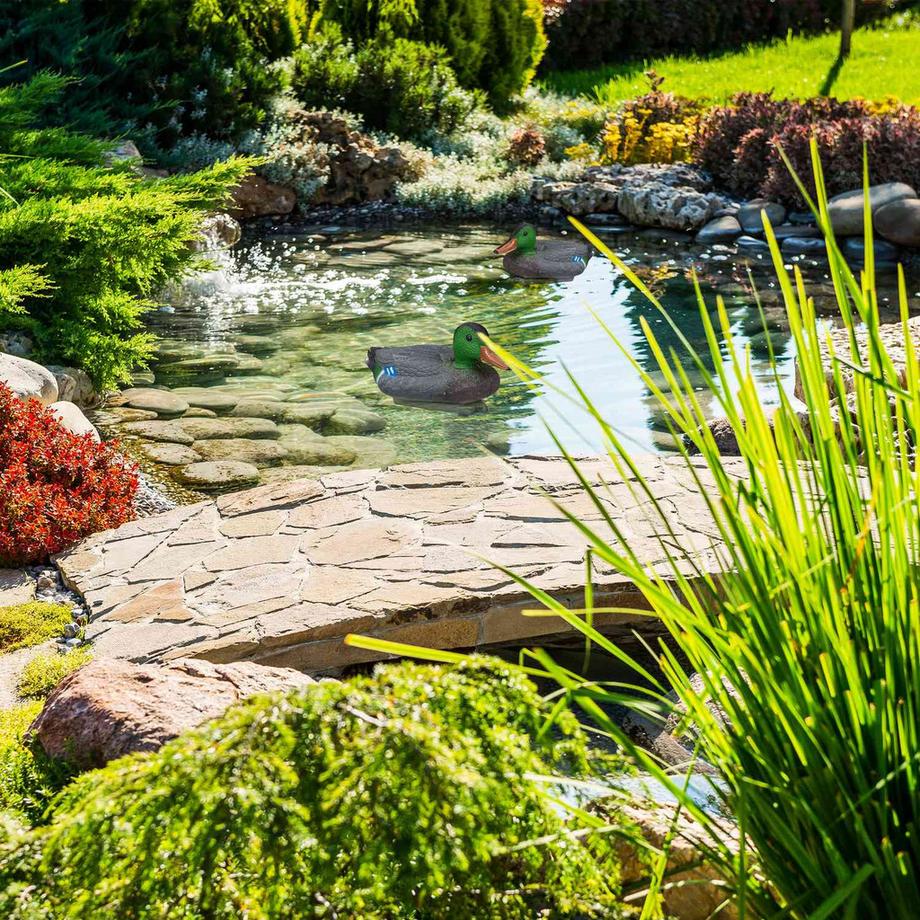 B2X  Teichdekoration Wildente 