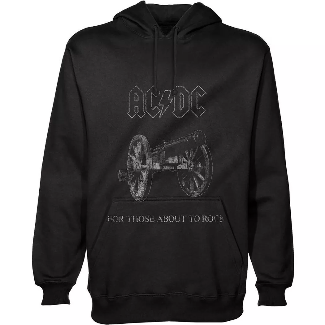 AC/DC - ACDC About To Rock Kapuzenpullover, per donna, Nero, Größe S