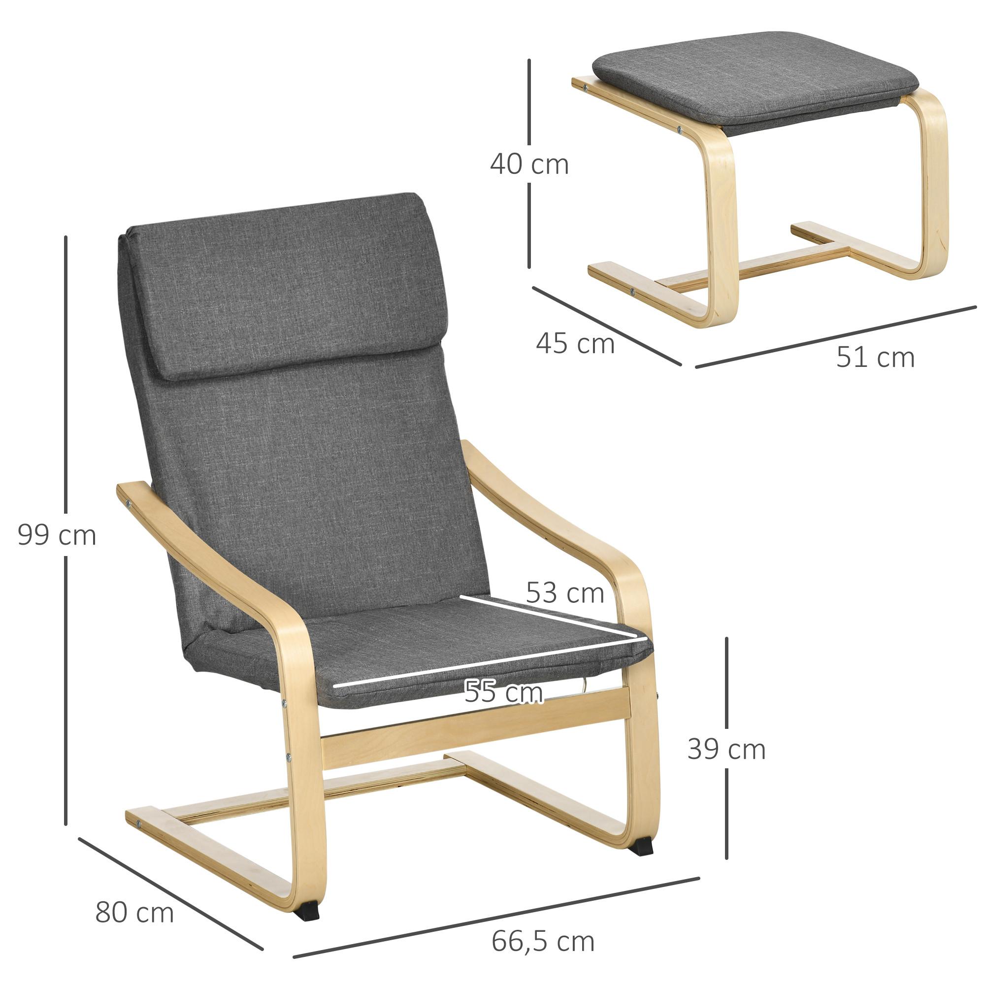 HOMCOM Fauteuil de relaxation  