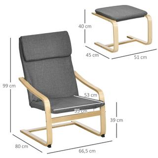 HOMCOM Fauteuil de relaxation  