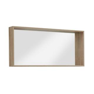 Vente-unique Miroir de salle de bain avec rebord coloris naturel clair - L120 x H55 cm - QUADRA  