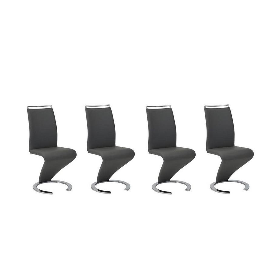 Vente-unique Lot de 4 chaises TWIZY Simili  