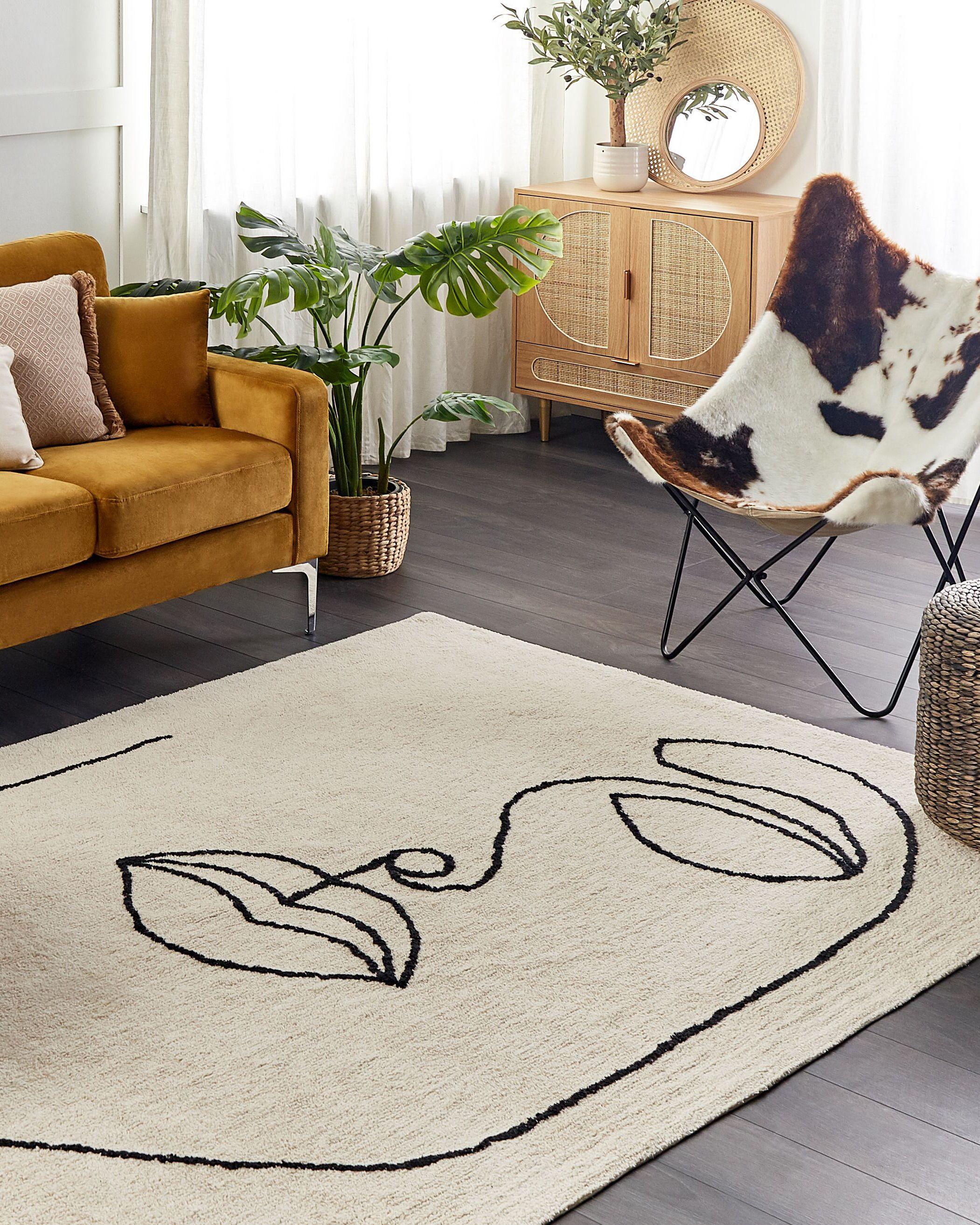 Beliani Tapis en Coton Moderne BAYIR  