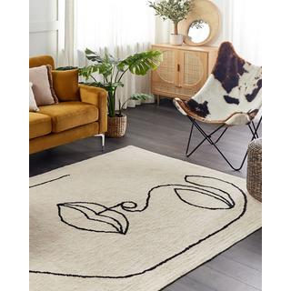 Beliani Tapis en Coton Moderne BAYIR  