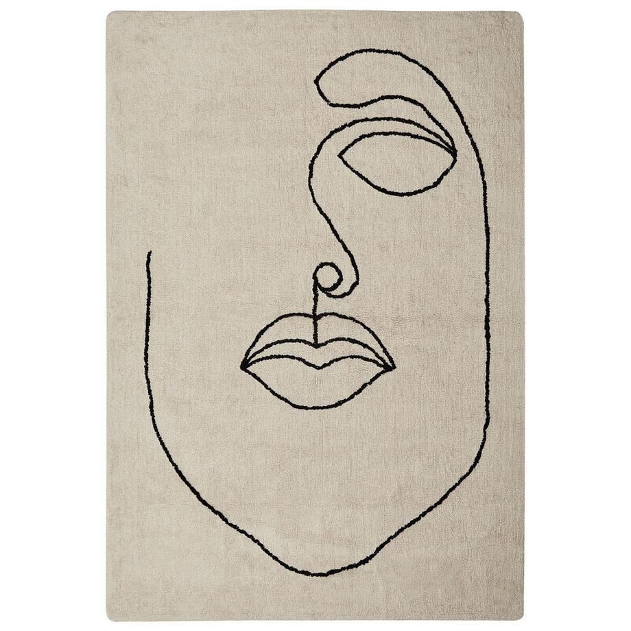 Beliani Tappeto en Cotone Moderno BAYIR  