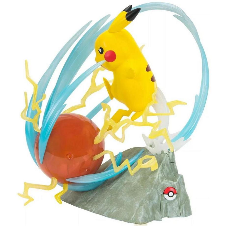 jazwares  Pokémon Deluxe Statue Pikachu mit Licht (33cm) 