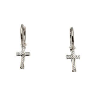 HEBE JEWELS  Kreuz Ohrringe mit Zirkonia 