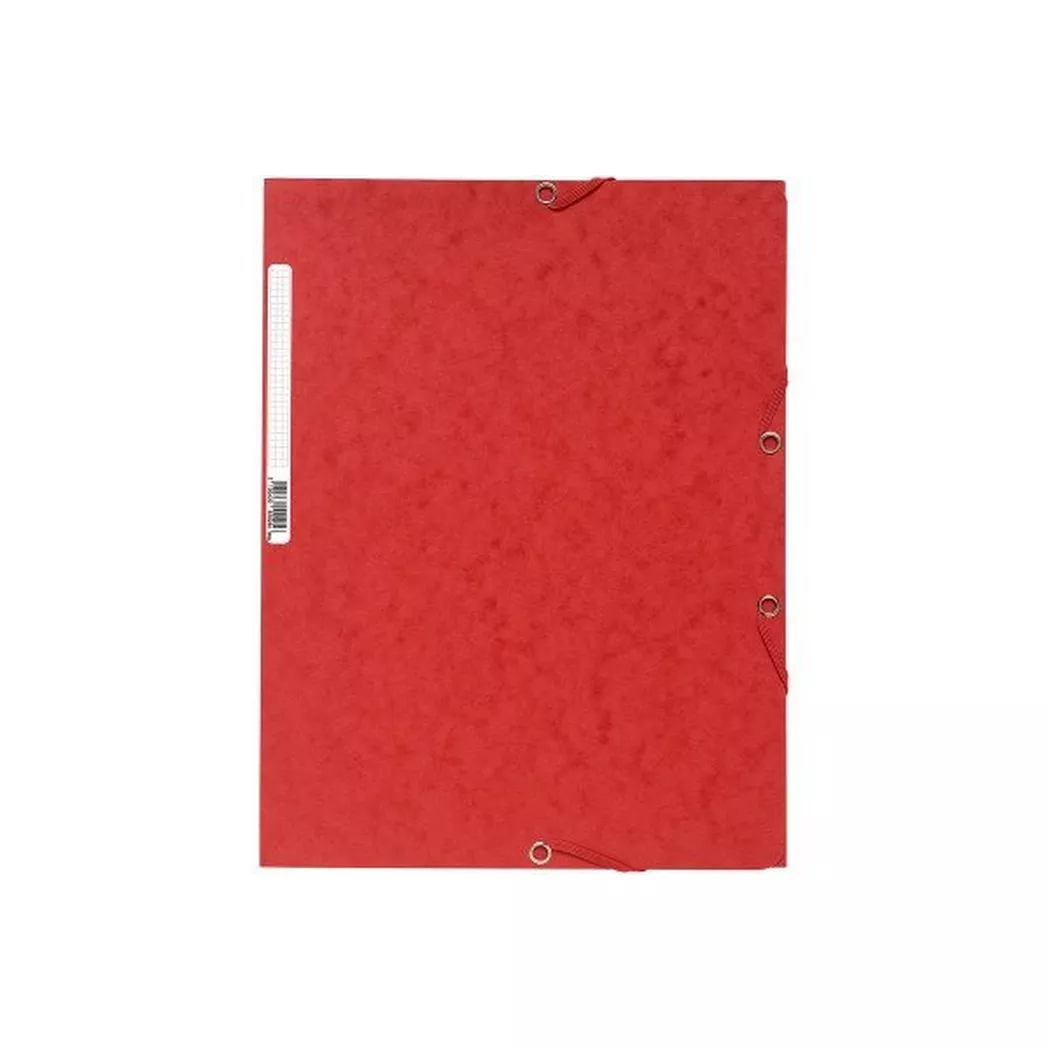 Exacompta Europa Elastic 3 Flap Folder A4 Pack of 25, Red