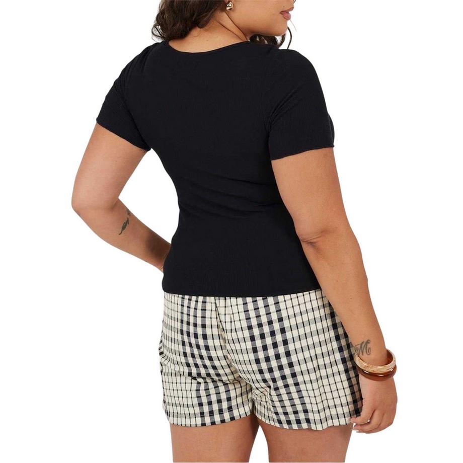 Brave Soul T-Shirt Taille Plus Coupe Slim Col Rond  