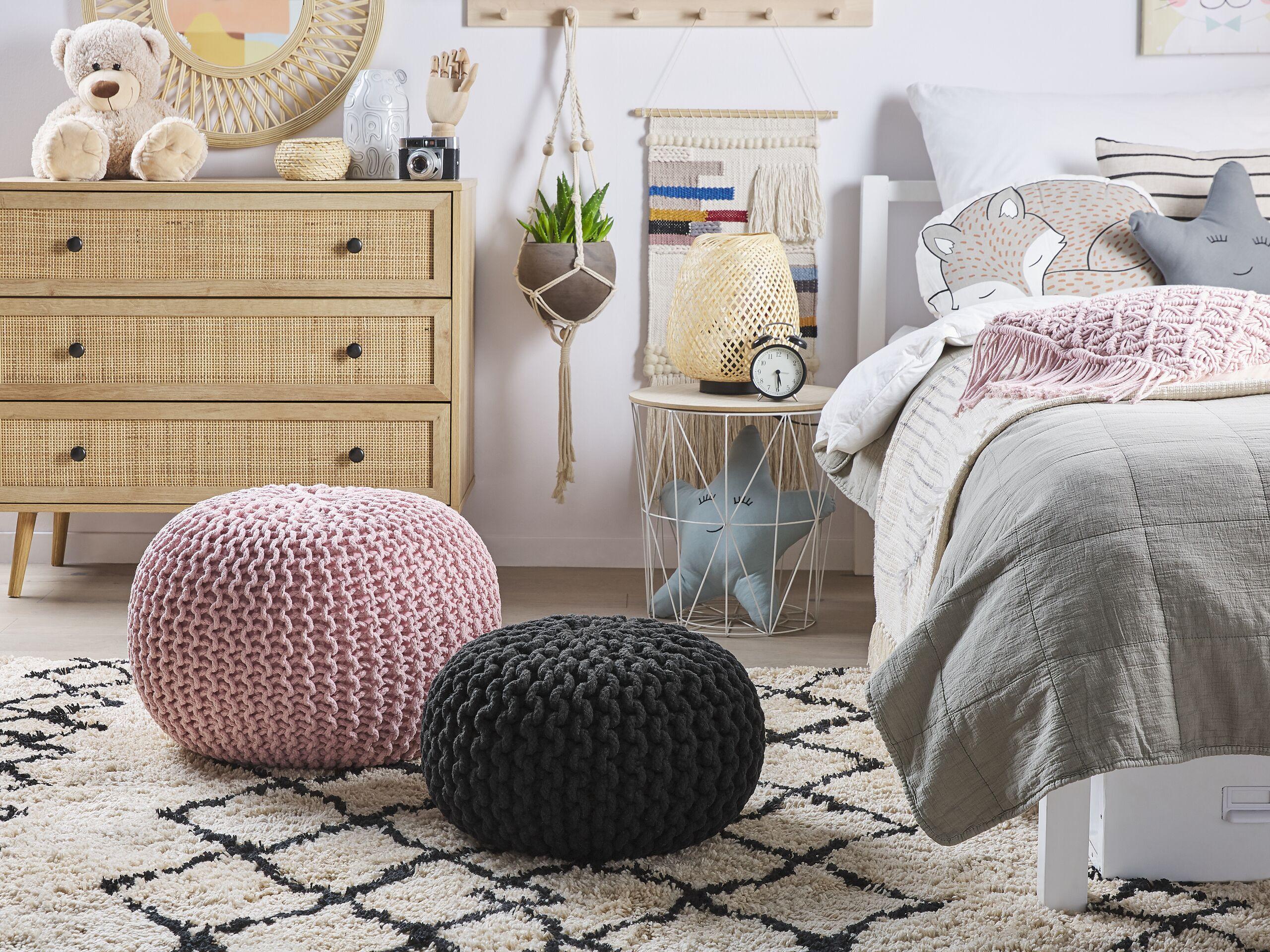 Beliani Ottoman en Coton Boho CONRAD  