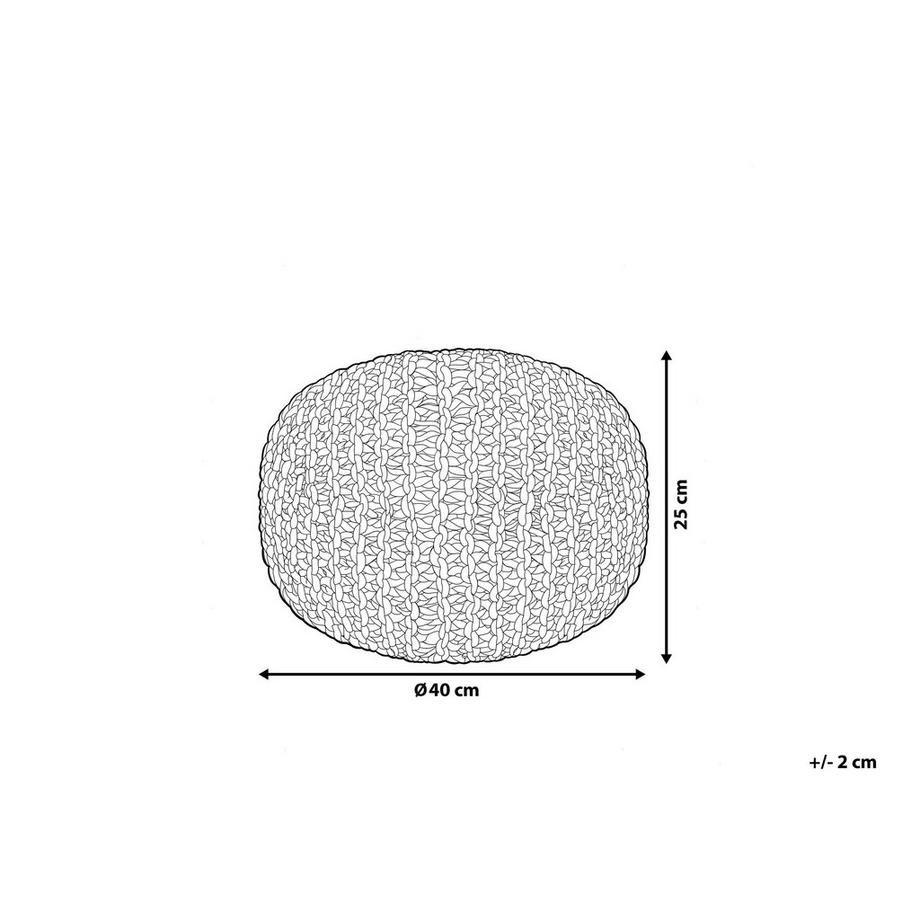 Beliani Pouf aus Baumwolle  CONRAD  