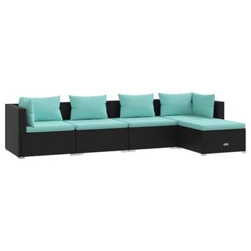 set lounge giardino Polirattan