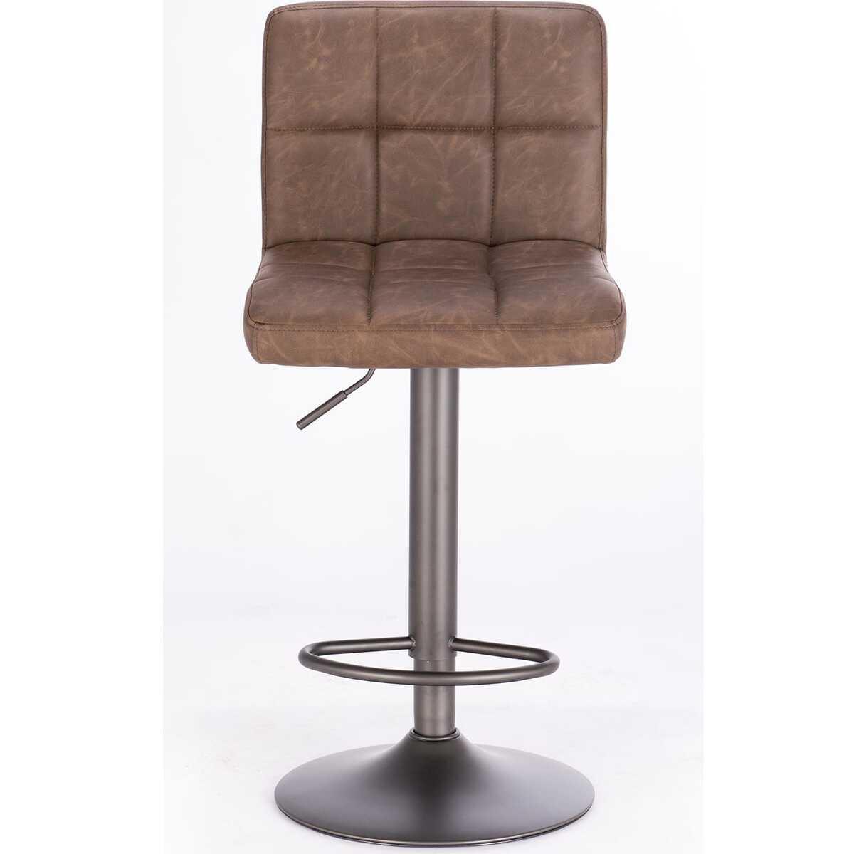 mutoni Tabouret de bar Greyson marron vintage  