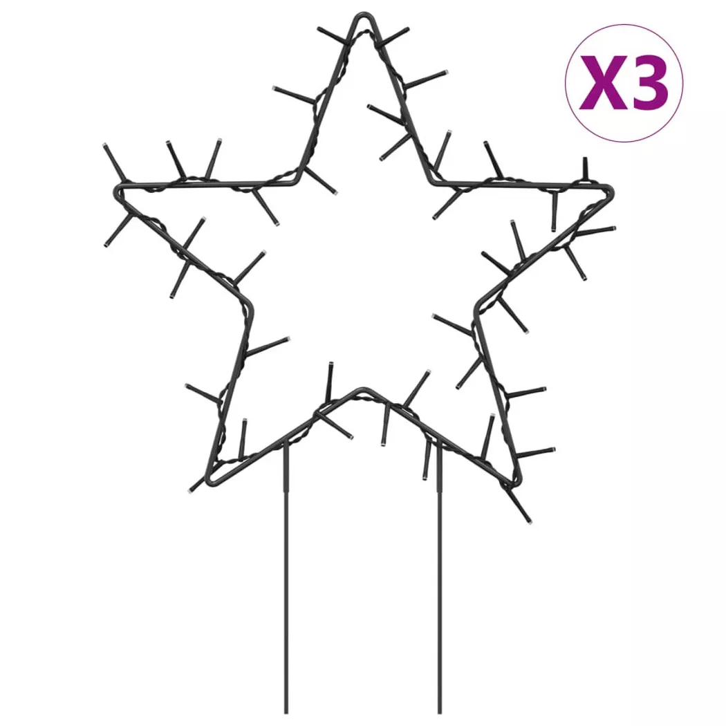 VidaXL - Décoration lumineuse de noël, One Size, Noir