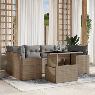 VidaXL set divano da giardino Polirattan  