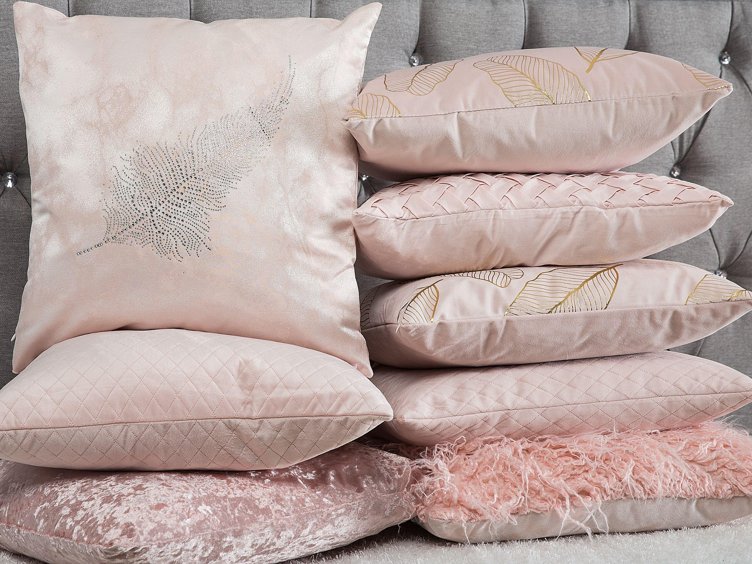 Beliani Lot de 2 coussins en Polyester Traditionnel SILENE  