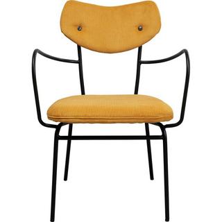 KARE Design Chaise avec accoudoirs Viola jaune  