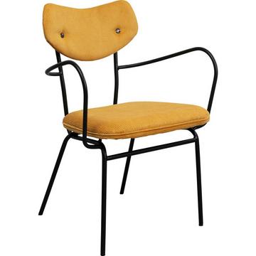 Chaise avec accoudoirs Viola jaune